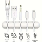Cord Organizer Cable Management, Cable Organizers USB Cable Holder Wire Organizer Cord Clips, Cord Holder for Desk Car Home and Office (7, 5, 3 Slots)