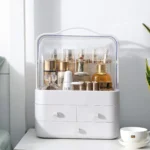 MakeupOrganiserStorageDrawers_CosmeticOrganisersAcrylic_SkincareOrganiserforDresser_Bathroom_Dust-ProofWaterproof_White-Organiser_img7