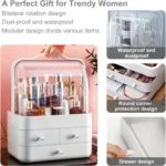 MakeupOrganiserStorageDrawers_CosmeticOrganisersAcrylic_SkincareOrganiserforDresser_Bathroom_Dust-ProofWaterproof_White-Organiser_img7