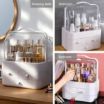 MakeupOrganiserStorageDrawers_CosmeticOrganisersAcrylic_SkincareOrganiserforDresser_Bathroom_Dust-ProofWaterproof_White-Organiser_img7
