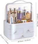 MakeupOrganiserStorageDrawers_CosmeticOrganisersAcrylic_SkincareOrganiserforDresser_Bathroom_Dust-ProofWaterproof_White-Organiser_img7