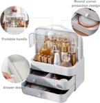MakeupOrganiserStorageDrawers_CosmeticOrganisersAcrylic_SkincareOrganiserforDresser_Bathroom_Dust-ProofWaterproof_White-Organiser_img7